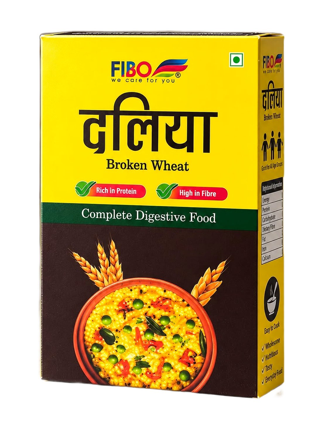 FIBO Daliya Broken Wheat box
